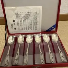 イギリス　アンティーク　シルバースプーン　シュガートング　セット　箱付き アンティーク スプーン6本 シュガートング セット ケース付 - メルカリ