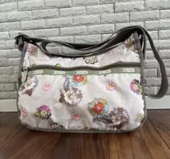 レスポートサック　ショルダーバッグ　クラッシックホーボー　ベージュ　花柄