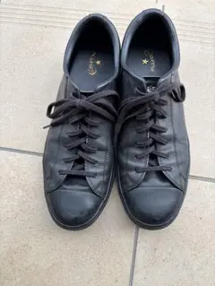 CONVERSE ブラックレザー スニーカー US8.5