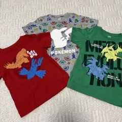 ユニクロ　ポケモン Tシャツ 3枚セット　130