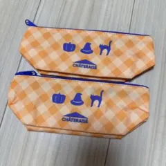 【新品】CHATERAISE ハロウィン柄 ポーチ ペンケース 筆箱 小物 2つ