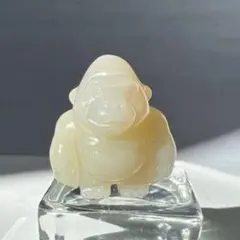 A370紅水晶 布袋尊 置物 木台付 ローズクォーツ パワーストーン - メルカリ