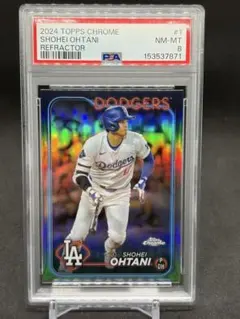 2024 Topps Chrome 大谷翔平 Refractor PSA8 - メルカリ