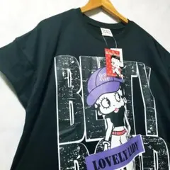 新品　Betty Boop　レディース　Tシャツ　黒色　M～L　オーバーサイズ