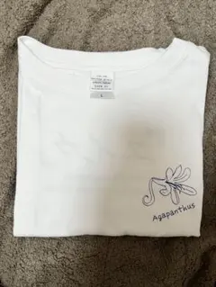 『ユイカ』 「Agapanthus」ビッグシルエットTシャツ　ホワイト L