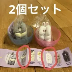 すきまハムスターマスコットフィギュア2 シルバーバンデットキャンベルハムスター