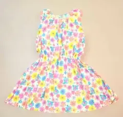 未使用に近い Mialy Mail 花柄ノースリーブワンピース 130cm