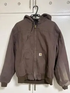 Carhartt ダック地 フーデッドジャケット グレー - メルカリ