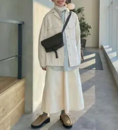 【美品】UNIQLO U　デニムイージースカート XS