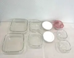 iwaki イワキ 耐熱ガラス 保存容器9点セット PACK＆RANGE 保管品