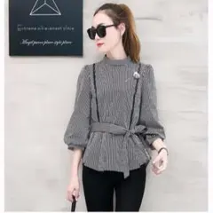 2017新作★レディース トップス ストライプ柄■