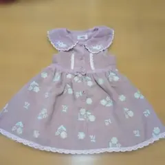 スーリー　花柄ピンクジャンバースカート