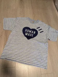 未使用 HUMAN MADE ボーダー柄 ハート Tシャツ - メルカリ