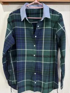 niko and ... グリーン系チェック長袖シャツ ③