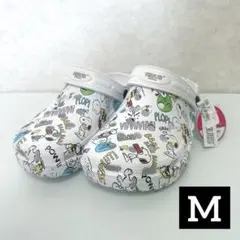 在庫限りスヌーピー クロックス風 ②ホワイト タグ付き