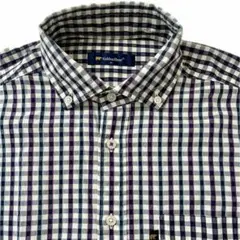 ゴールデンベア　秋 春 メンズ 長袖シャツ M チェック古着used