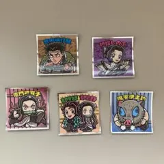 鬼滅の刃マン2シール　　5枚セット
