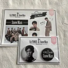 SnowMam 1st anniversary 缶バッジ ステッカー 目黒蓮