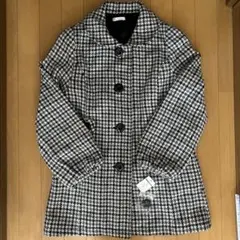 【美品】新品未使用ハウンドトゥースパターン テーラードジャケット Mサイズ