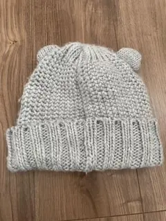ZARA 耳付きニット帽 グレー