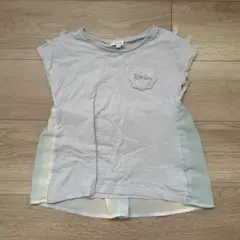 【ほぼ未使用】anyFAM ライトブルー Tシャツ 120