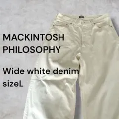 MACKINTOSH PHILOSOPHY ワイドデニム L マッキントッシュ白のサムネイル