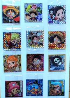 [豪華]ワンピース ウエハースシール 12枚セット　麦わらの一味　限定品