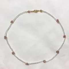 お値下げ中　ビーズチョーカー　ネックレス　ハンドメイド
