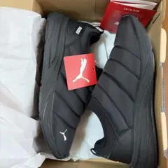 PUMA ブラック スリッポン 27.0cm