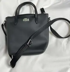 黒　LACOSTE 『L.12.12』CONCEPT 2WAYミニトート