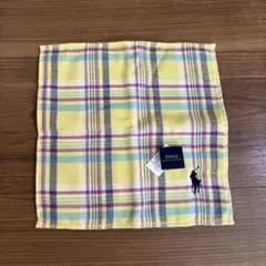 POLO チェック柄タオルハンカチ