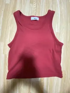 WEGO タンクトップ レッド カップ付き　S