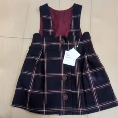 après les cours チェック柄ワンピース