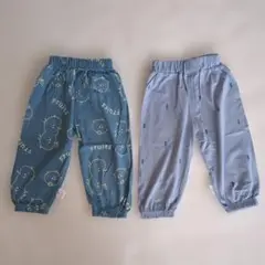 【新品訳あり】80センチ ボトムス パンツ 2枚セット