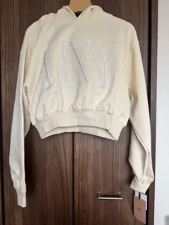 〖 新品 〗タグ付エイミーイストワール クロップド丈パーカー　イエロー　Fサイズ