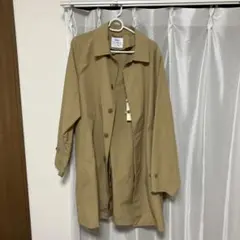 coen ベージュ ステンカラーコート Mサイズ