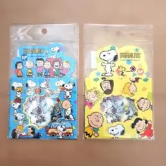 PEANUTS スヌーピー シール 5枚入り 2種セット 新品