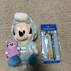 2026 ミッキー 干支 ミニー指人形付き ミッキーリトルグリーンメンボールペン
