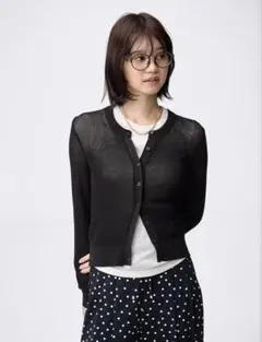 GU シアーカーディガン