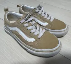 VANS ベージュ キッズスニーカー 19cm