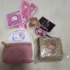 Hello Kitty ミニリュックとヒョウ柄ポーチセット
