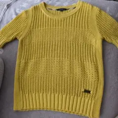 BURBERRY LONDON 半袖ニット イエロー サイズ1のサムネイル