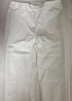 GUホワイト チノパン