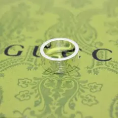 美品 GUCCI グッチ アクセサリー Gロゴ シルバー リング 指輪 8号
