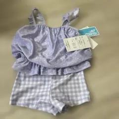 新品未使用　タグ付き　水着　プール　110 可愛い　フリル　水泳　女の子　キッズ