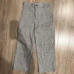 グレーチェックワイドパンツ