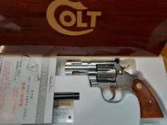 新品使用　タナカ　コルトパイソン3インチ　シルバー　ガスガン タナカワークス コルト パイソン R−model ステンレス