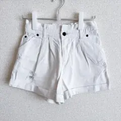Heather ヘザー ホワイト デニム ショートパンツ