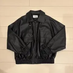 nemne ブラック レザージャケット S