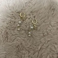 ピアス ゴールド 蝶々